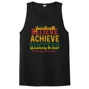 Junenth Is My Independence Day Believe Achieve Succeed Funny Gift PosiCharge Competitor Tank