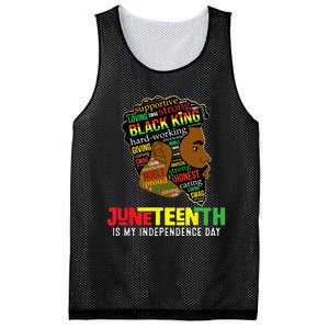 Juneteenth Is My Independence Day Black King Fathers Day Mesh Reversible Basketball Jersey Tank