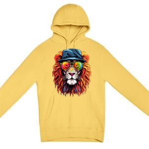 Junenth Is My Independence Day Lion Free Ish Since 1865 Gift Premium Pullover Hoodie