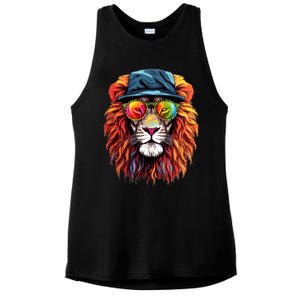 Junenth Is My Independence Day Lion Free Ish Since 1865 Gift Ladies PosiCharge Tri-Blend Wicking Tank