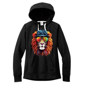 Junenth Is My Independence Day Lion Free Ish Since 1865 Gift Women's Fleece Hoodie