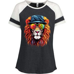 Junenth Is My Independence Day Lion Free Ish Since 1865 Gift Enza Ladies Jersey Colorblock Tee