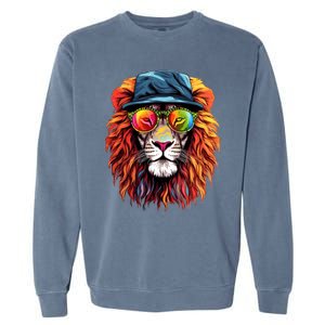 Junenth Is My Independence Day Lion Free Ish Since 1865 Gift Garment-Dyed Sweatshirt