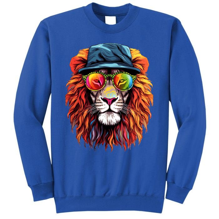 Junenth Is My Independence Day Lion Free Ish Since 1865 Gift Tall Sweatshirt