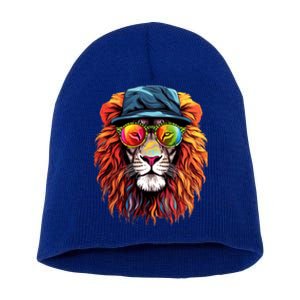 Junenth Is My Independence Day Lion Free Ish Since 1865 Gift Short Acrylic Beanie