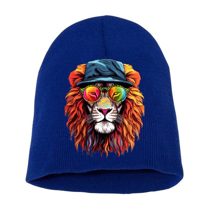 Junenth Is My Independence Day Lion Free Ish Since 1865 Gift Short Acrylic Beanie