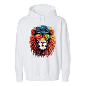 Junenth Is My Independence Day Lion Free Ish Since 1865 Gift Garment-Dyed Fleece Hoodie