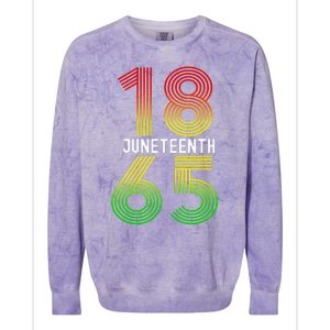 Juneteenth Is My Independence Day Black Pride Colorblast Crewneck Sweatshirt