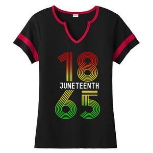 Juneteenth Is My Independence Day Black Pride Ladies Halftime Notch Neck Tee