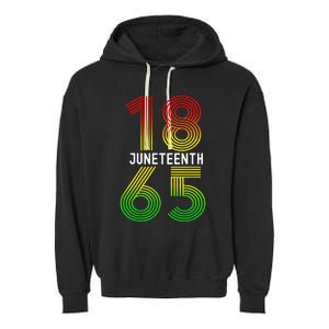 Juneteenth Is My Independence Day Black Pride Garment-Dyed Fleece Hoodie