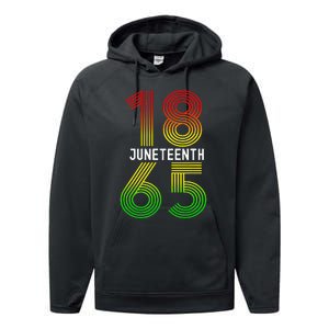 Juneteenth Is My Independence Day Black Pride Performance Fleece Hoodie