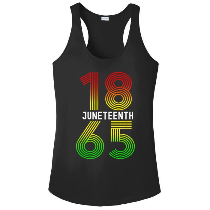 Juneteenth Is My Independence Day Black Pride Ladies PosiCharge Competitor Racerback Tank