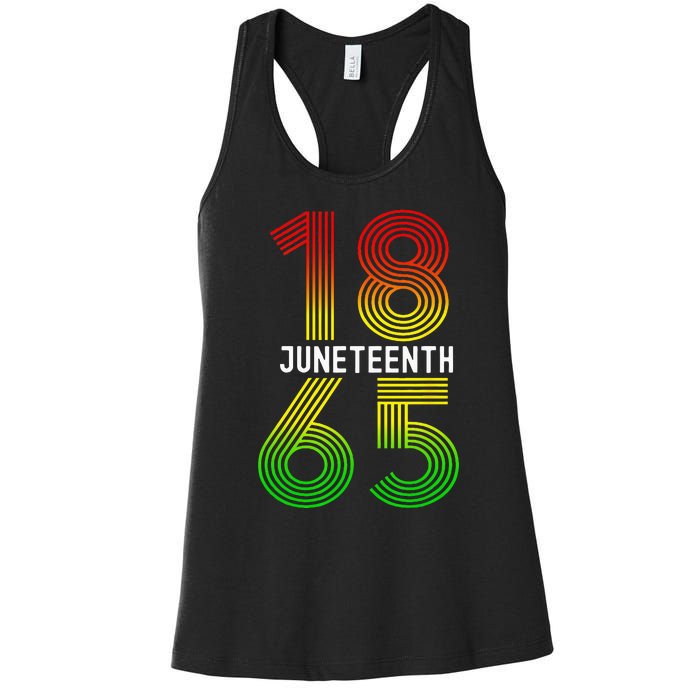 Juneteenth Is My Independence Day Black Pride Women's Racerback Tank