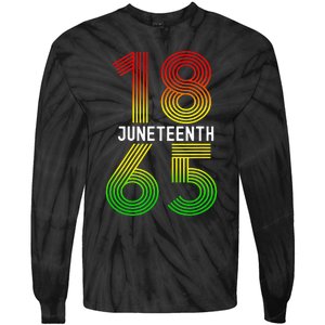 Juneteenth Is My Independence Day Black Pride Tie-Dye Long Sleeve Shirt