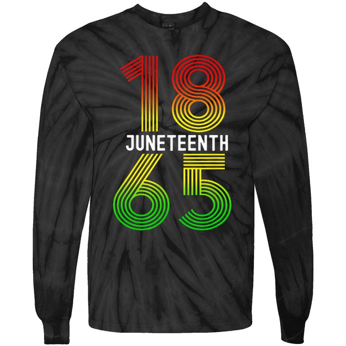 Juneteenth Is My Independence Day Black Pride Tie-Dye Long Sleeve Shirt