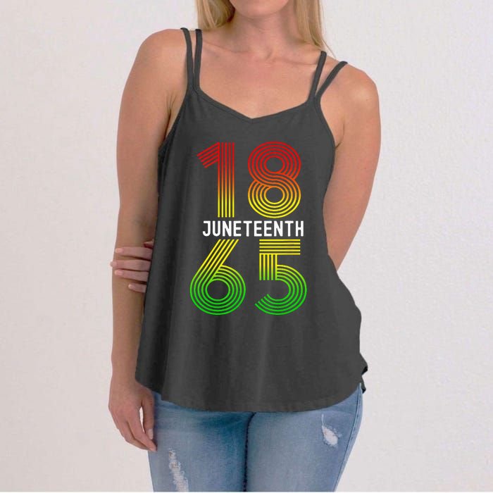 Juneteenth Is My Independence Day Black Pride Women's Strappy Tank