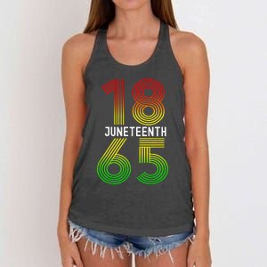 Juneteenth Is My Independence Day Black Pride Women's Knotted Racerback Tank