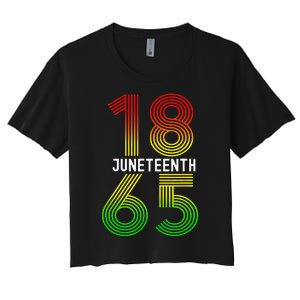 Juneteenth Is My Independence Day Black Pride Women's Crop Top Tee