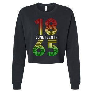 Juneteenth Is My Independence Day Black Pride Cropped Pullover Crew