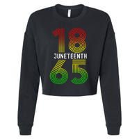 Juneteenth Is My Independence Day Black Pride Cropped Pullover Crew