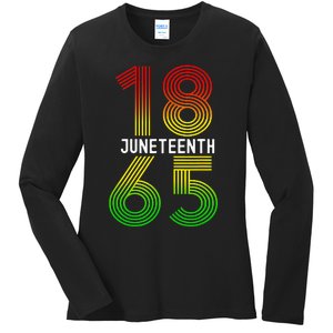 Juneteenth Is My Independence Day Black Pride Ladies Long Sleeve Shirt