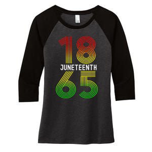 Juneteenth Is My Independence Day Black Pride Women's Tri-Blend 3/4-Sleeve Raglan Shirt