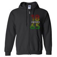 Juneteenth Is My Independence Day Black Pride Full Zip Hoodie