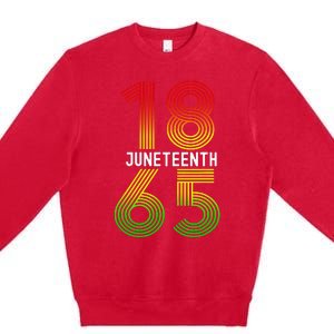 Juneteenth Is My Independence Day Black Pride Premium Crewneck Sweatshirt