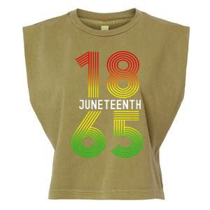 Juneteenth Is My Independence Day Black Pride Garment-Dyed Women's Muscle Tee