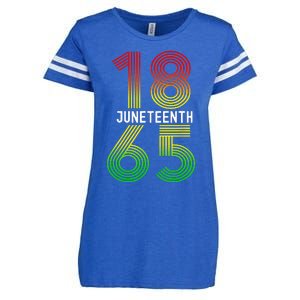 Juneteenth Is My Independence Day Black Pride Enza Ladies Jersey Football T-Shirt