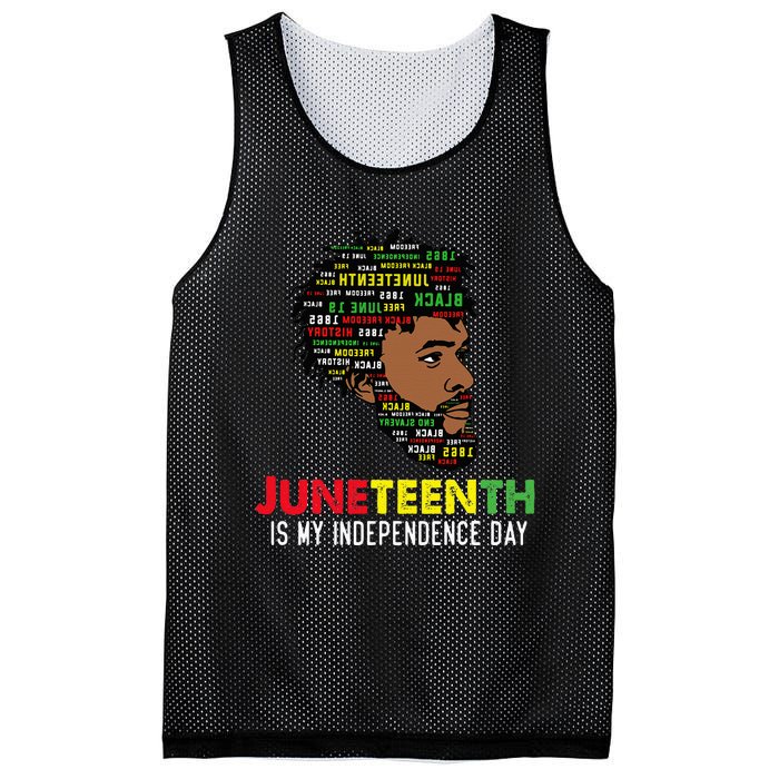 Juneteenth Is My Independence Day Black King Fathers Day Mesh Reversible Basketball Jersey Tank