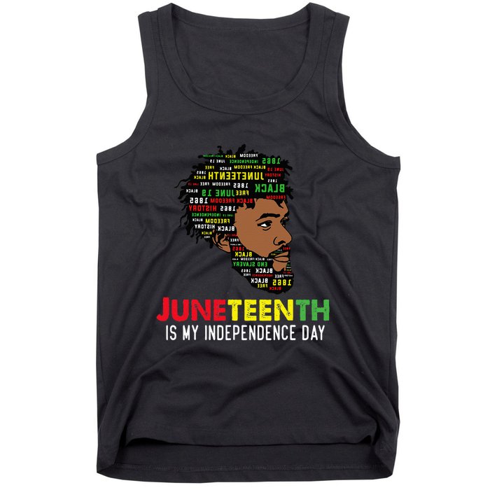 Juneteenth Is My Independence Day Black King Fathers Day Tank Top