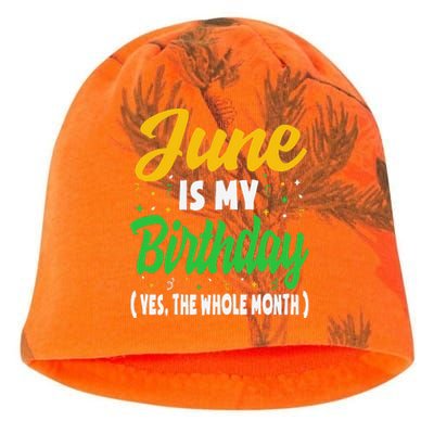 June Is My Birthday The Whole Month June Birthday Kati - Camo Knit Beanie