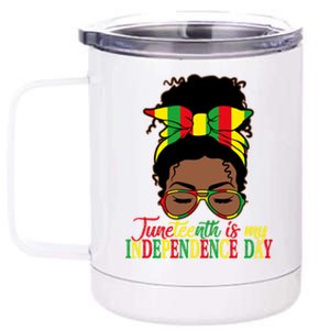 Juneteenth Is My Independence Freedom Day Independence Gift 12 oz Stainless Steel Tumbler Cup