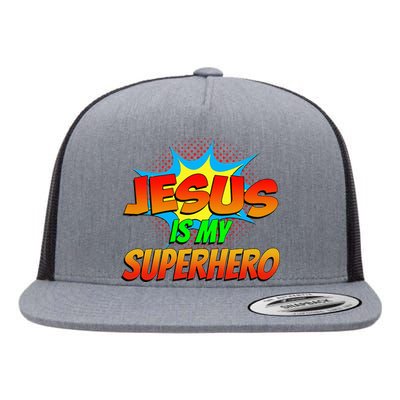 Jesus Is My Superhero Comic Book Christian Religious Easter Flat Bill Trucker Hat