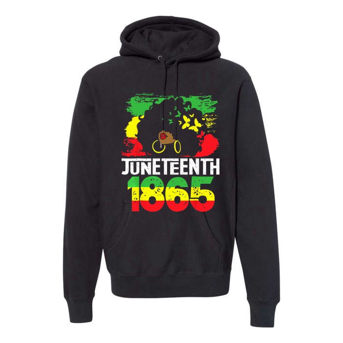 Juneteenth Is My Independence Day Black Wo Freedom 1865 Premium Hoodie