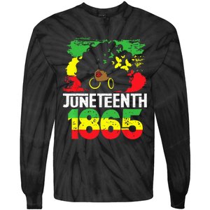 Juneteenth Is My Independence Day Black Wo Freedom 1865 Tie-Dye Long Sleeve Shirt