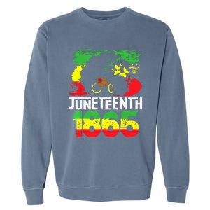 Juneteenth Is My Independence Day Black Wo Freedom 1865 Garment-Dyed Sweatshirt