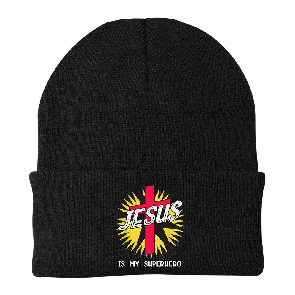 Jesus Is My Superhero Gift Beanie