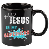 Jesus Is My Superhero Sweet Powerful Christian 11oz C Handle Ceramic Mug