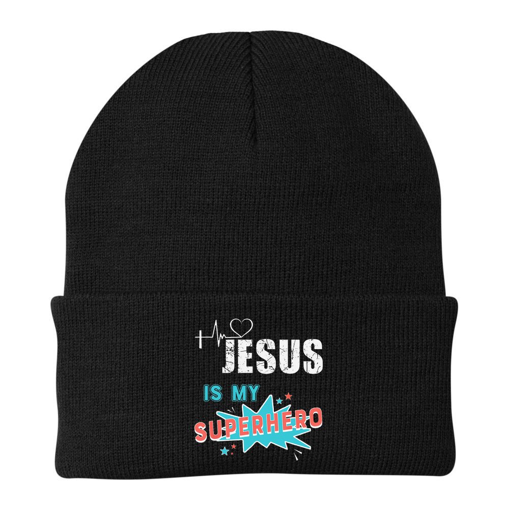 Jesus Is My Superhero Sweet Powerful Christian Beanie