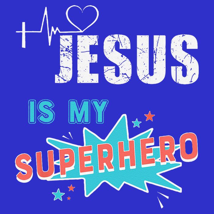 Jesus Is My Superhero Sweet Powerful Christian Button