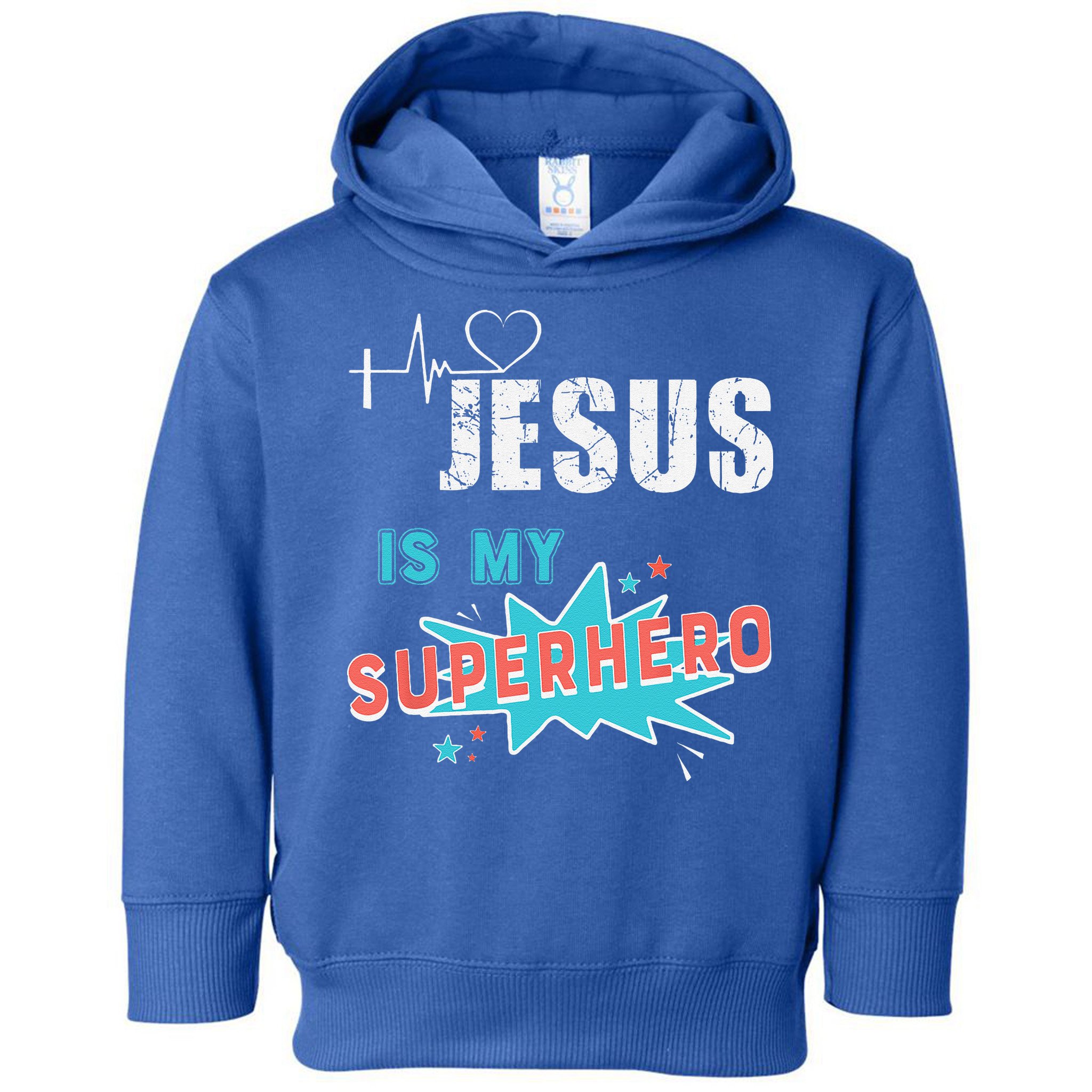 Jesus Is My Superhero Sweet Powerful Christian Toddler Hoodie