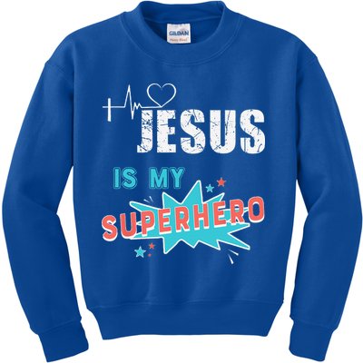 Jesus Is My Superhero Sweet Powerful Christian Kids Sweatshirt