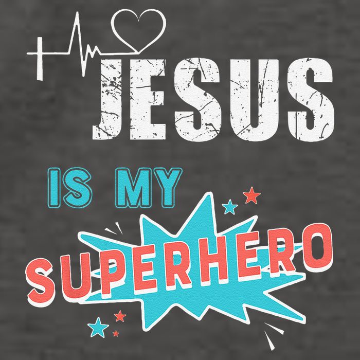Jesus Is My Superhero Sweet Powerful Christian Vector Backpack