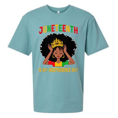 Juneteenth Is My Independence Day Juneteenth Freedom Day  Sueded Cloud Jersey T-Shirt