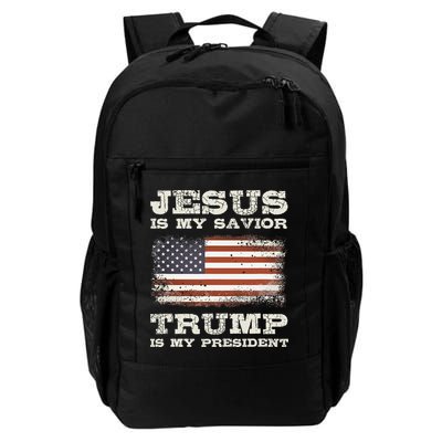 Jesus Is My Savior Trump Is My President  Backpack