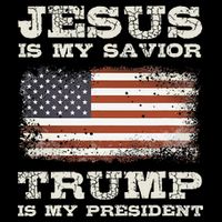 Jesus Is My Savior Trump Is My President  Visor