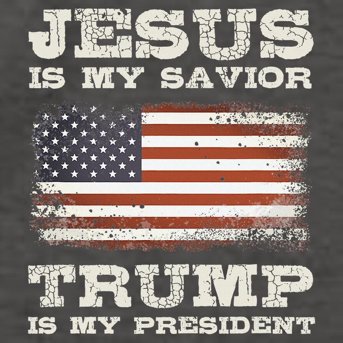 Jesus Is My Savior Trump Is My President  Vector Backpack