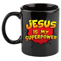 Jesus Is My Superpower Christian Gift 11oz C Handle Ceramic Mug